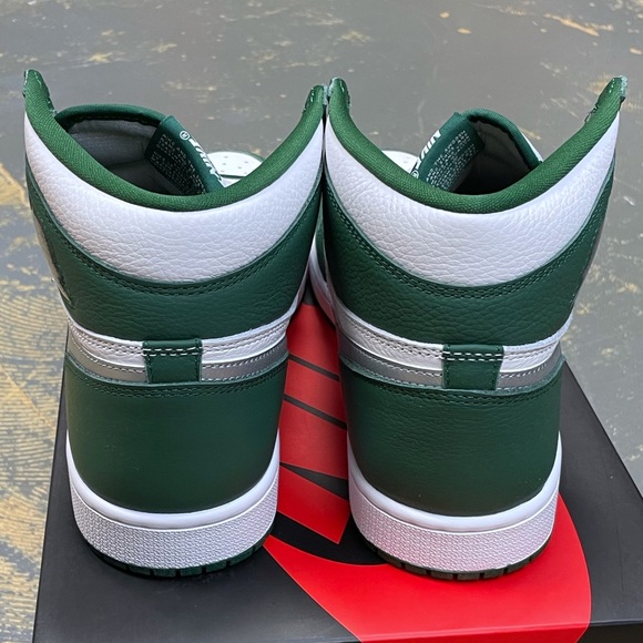 Nike Air Jordan 1 Hi Retro Gorge Green DZ5485-303 1985 Pine Toe - Picture 6 of 11